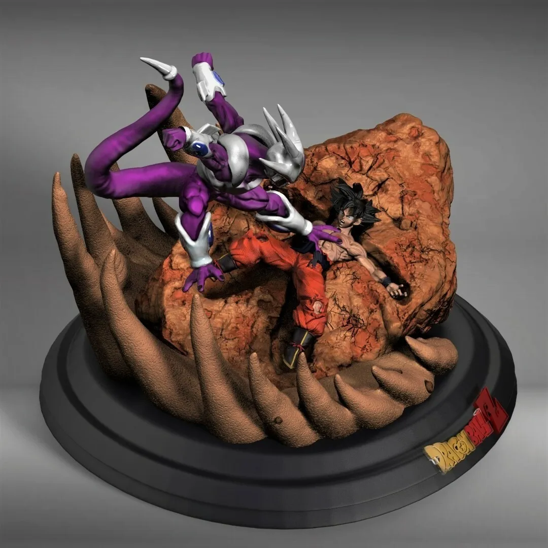 Cooler VS Goku Diorama