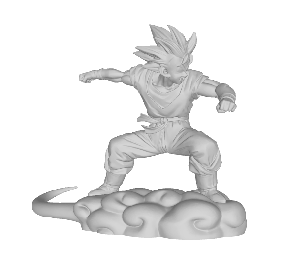 Goku en nube voladora