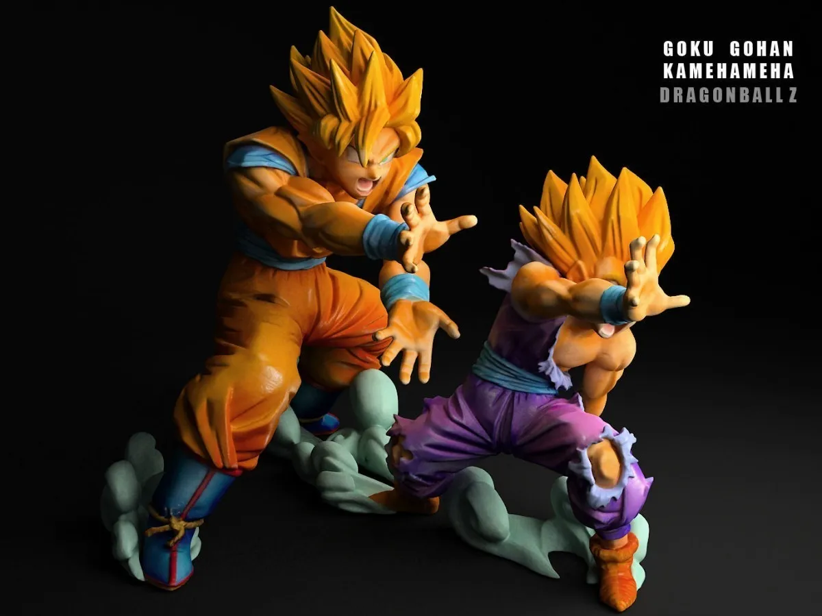 Goku & Gohan Kame Hame Ha