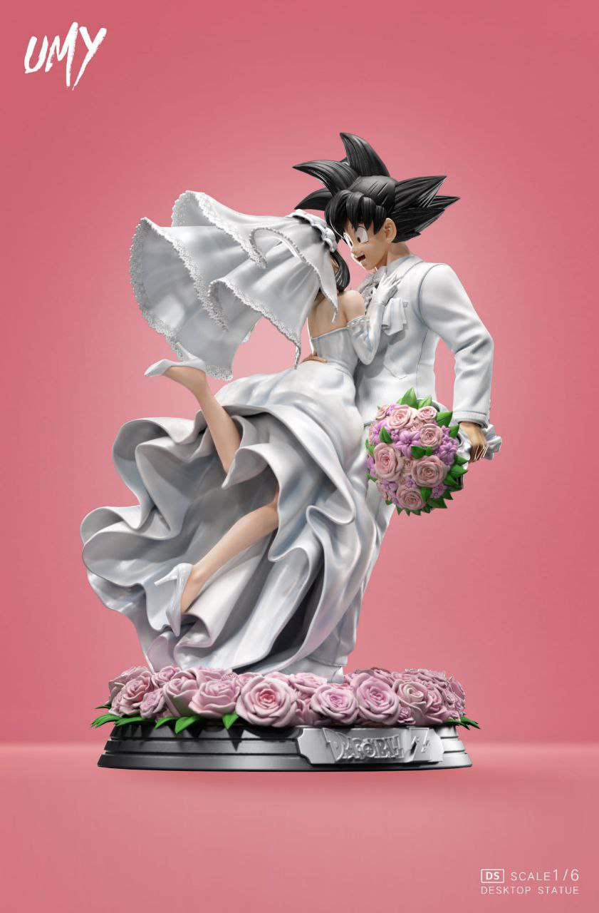 Goku y Chichi novios