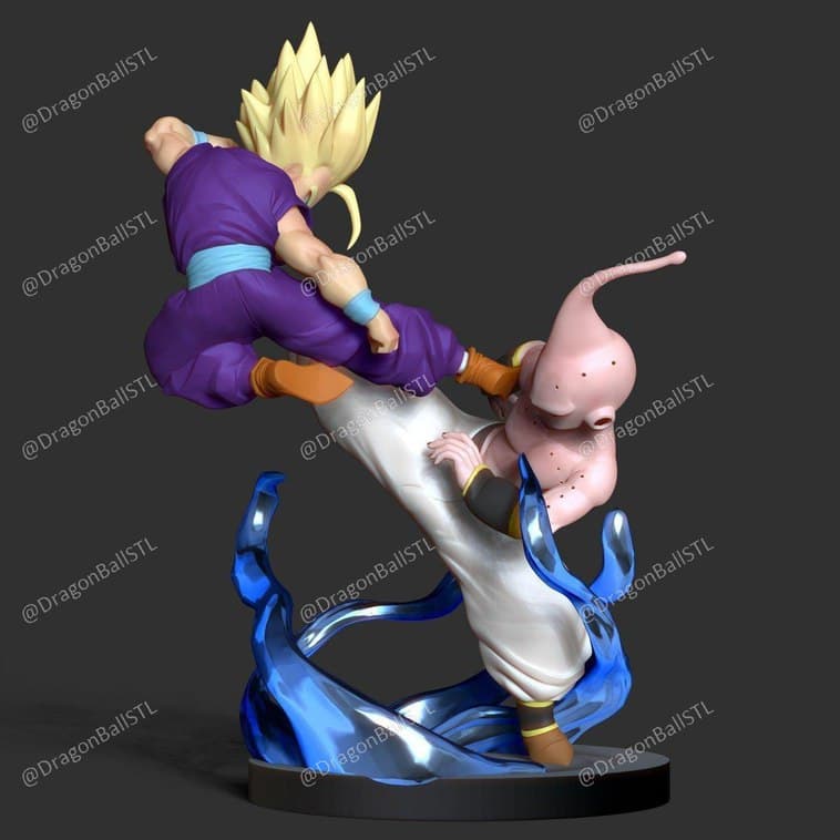 Kid Gohan VS Kid Buu