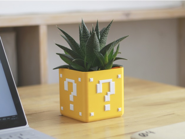 Maceta Cubo Mario Bross