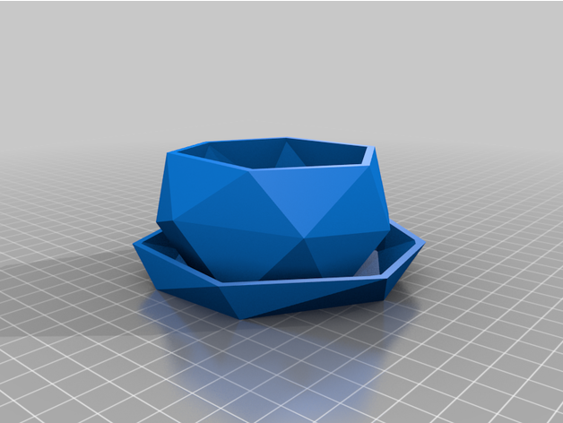 Maceta Geometrica con Base