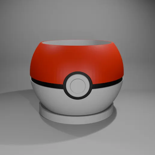 Maceta Pokeball con Base