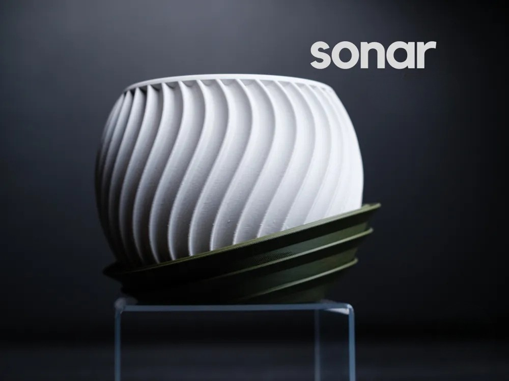 Maceta Sonar   con Base