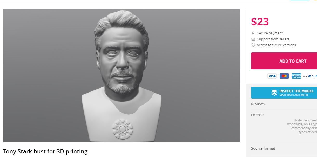 Tony Stark Büst I
