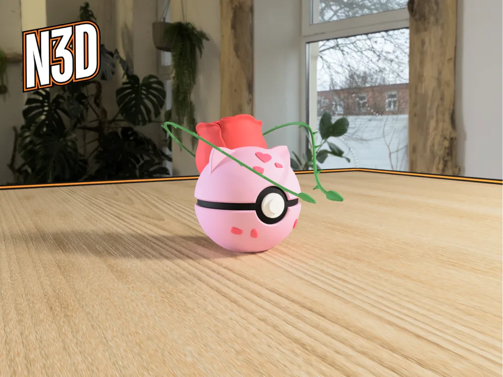 Pembe Bulbasaur Pokeball