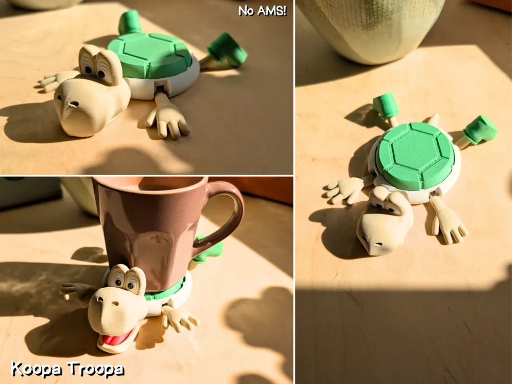 Posavasos articulado   Tortuga Mario Bros